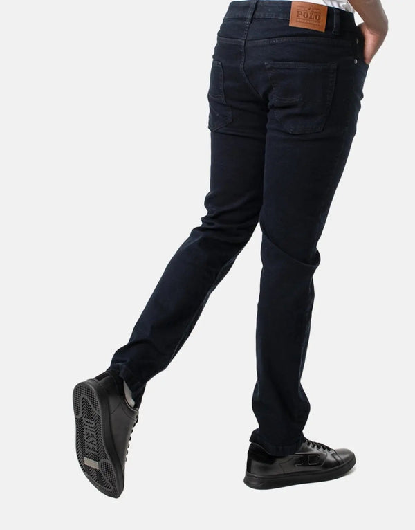 Polo Simon Men's Durable Straight Leg Jeans - Classic Blue Denim Comfort