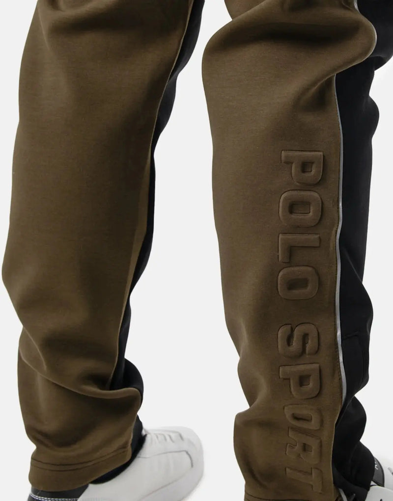 Polo Sport Men's Green Colour Block Joggers: Premium Comfort, Athletic Style