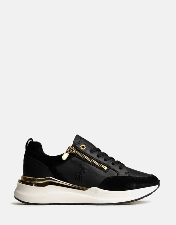 Polo Zip Black Sneakers for Men: Stylish, Comfortable, Durable Everyday Footwear