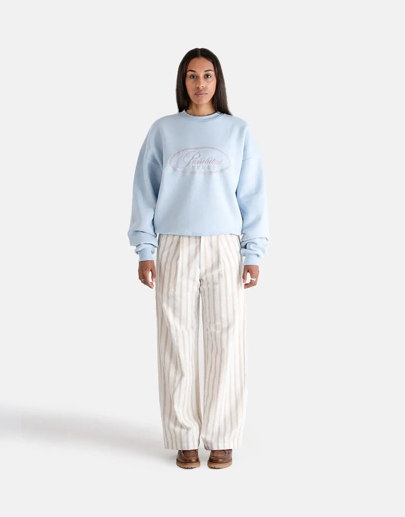 Prohibited Five Star Blue Crew Neck Sweatshirt: Soft, Stylish, and Versatile for Men