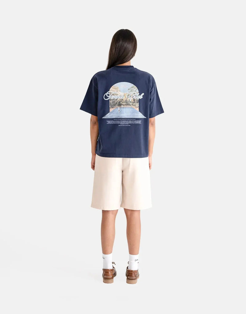 Prohibited Grand Match Navy Performance Tennis T-Shirt for Men