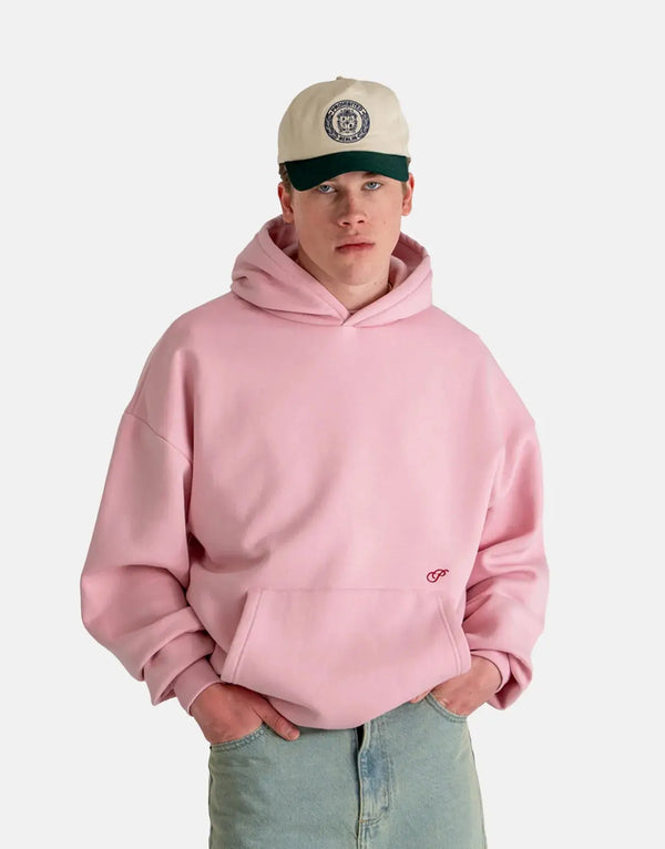 Prohibited Hometown Cherry Pink Hoodie: Plush Fleece Pullover for Ultimate Comfort & Style