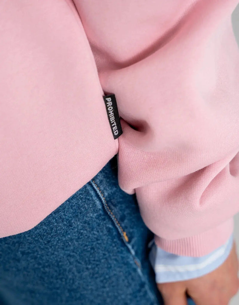 Prohibited Hometown Cherry Pink Hoodie: Plush Fleece Pullover for Ultimate Comfort & Style
