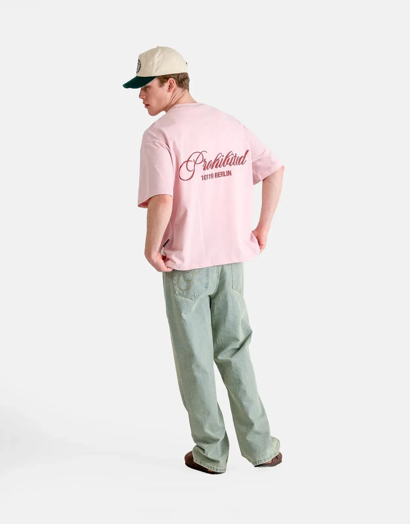 Vibrant Cherry Pink T-Shirt for Men, Comfortable Cotton Crewneck, Stylish Everyday Wear