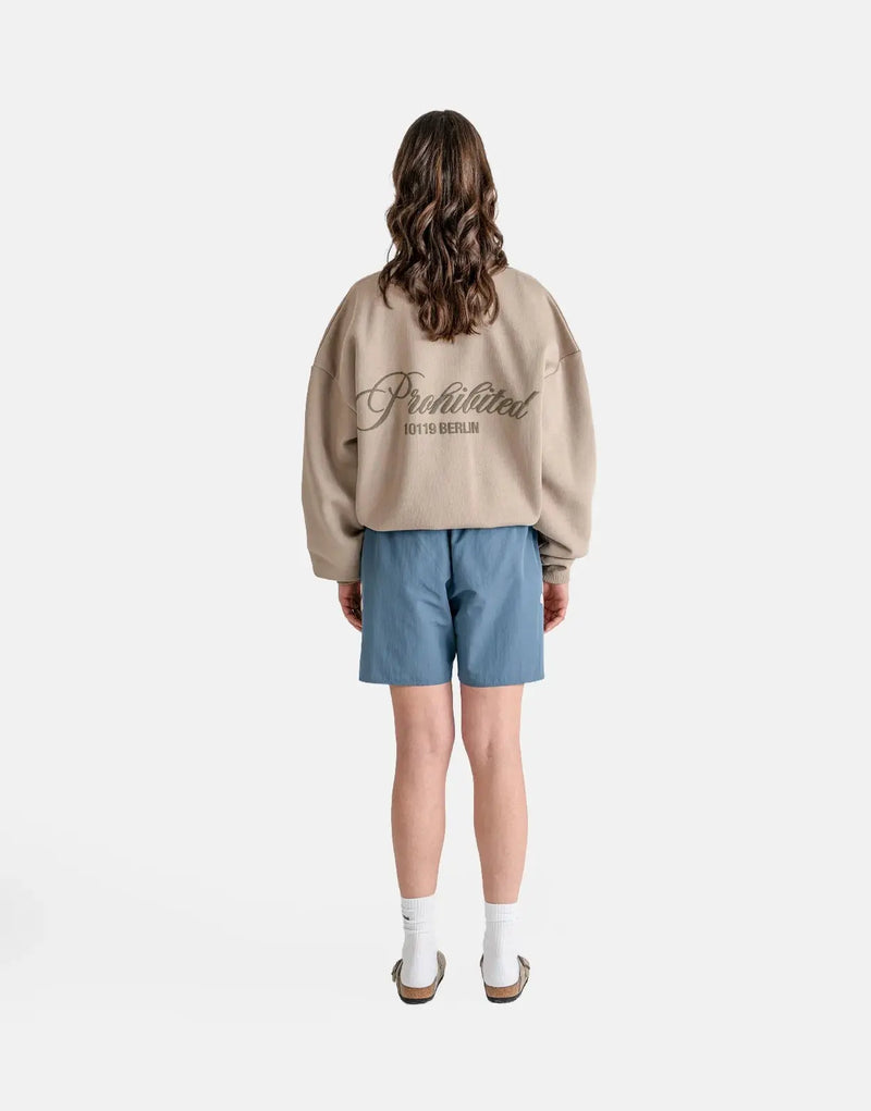 Prohibited Hometown Dust Grey Crew Neck: Premium Soft Cotton Blend, Versatile Everyday Comfort