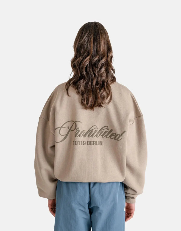 Prohibited Hometown Dust Grey Crew Neck: Premium Soft Cotton Blend, Versatile Everyday Comfort