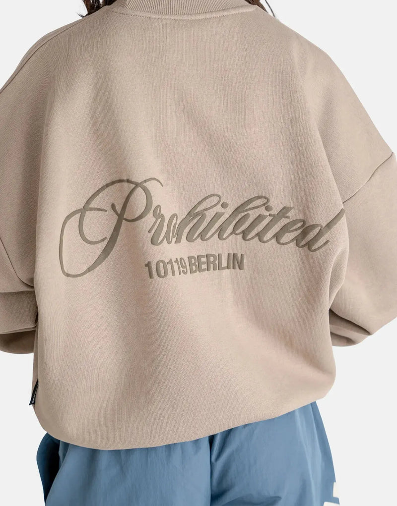 Prohibited Hometown Dust Grey Crew Neck: Premium Soft Cotton Blend, Versatile Everyday Comfort