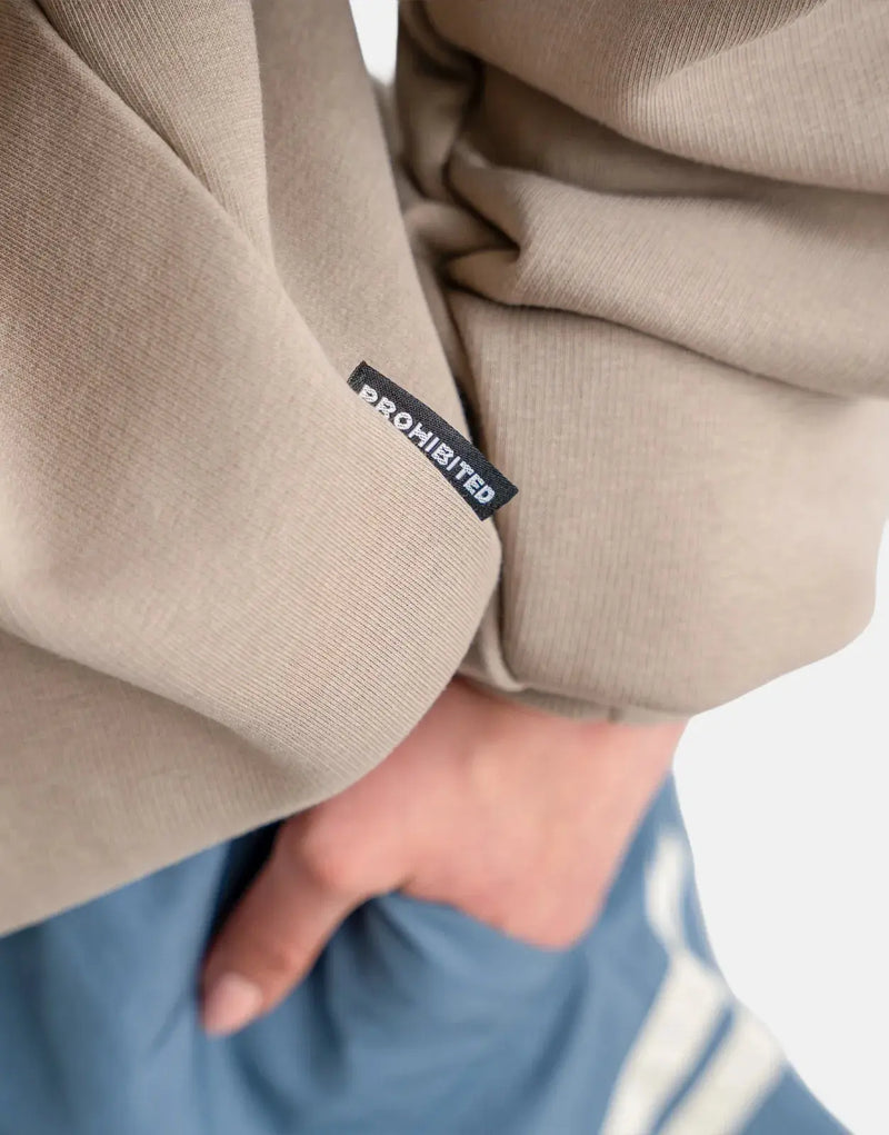Prohibited Hometown Dust Grey Crew Neck: Premium Soft Cotton Blend, Versatile Everyday Comfort