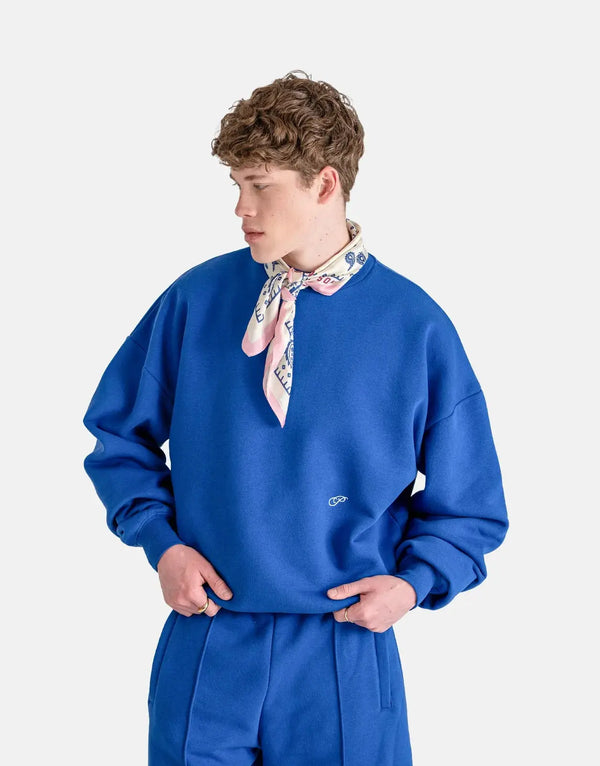 Prohibited Hometown Royal Blue Soft Cotton Blend Crew Neck Sweatshirt Men's Apparel