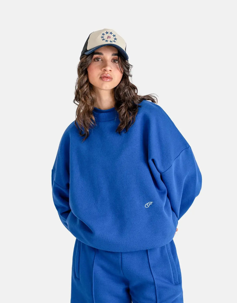Prohibited Hometown Royal Blue Soft Cotton Blend Crew Neck Sweatshirt Men's Apparel