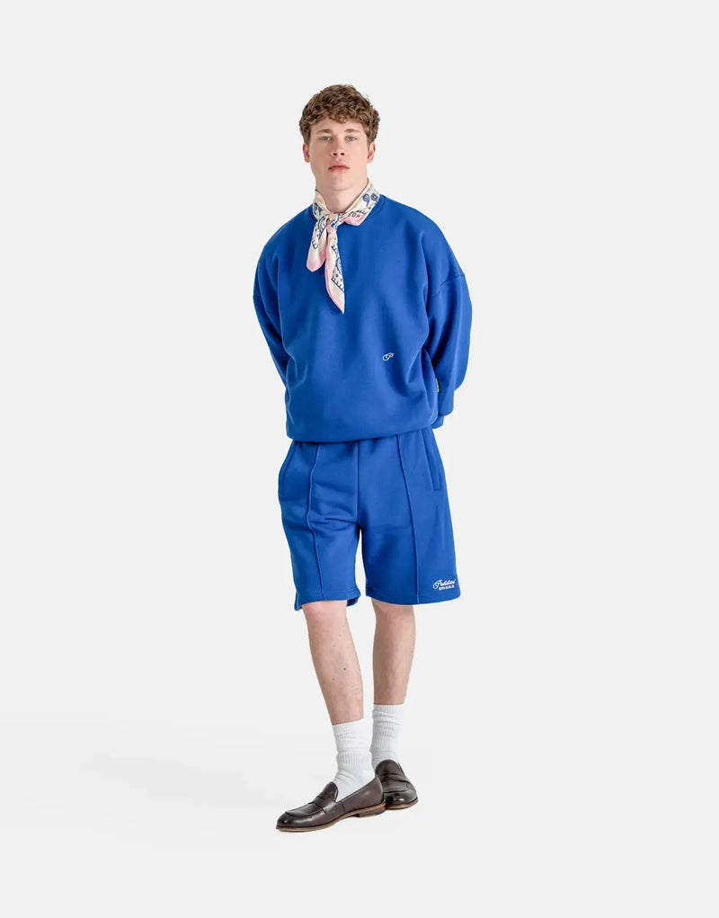 Prohibited Hometown Royal Blue Soft Cotton Blend Crew Neck Sweatshirt Men's Apparel