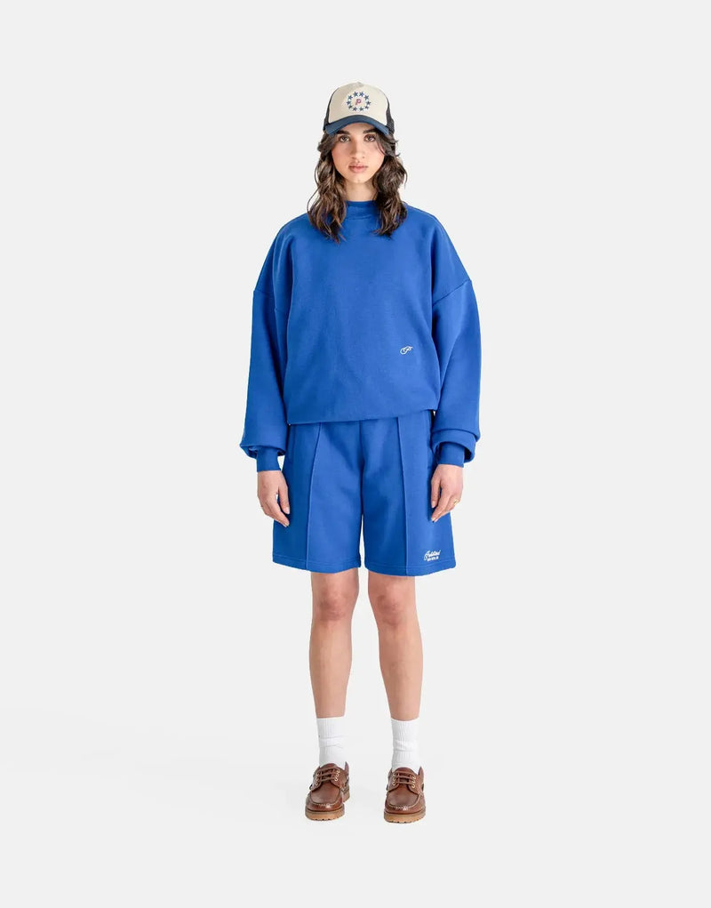 Prohibited Hometown Royal Blue Soft Cotton Blend Crew Neck Sweatshirt Men's Apparel