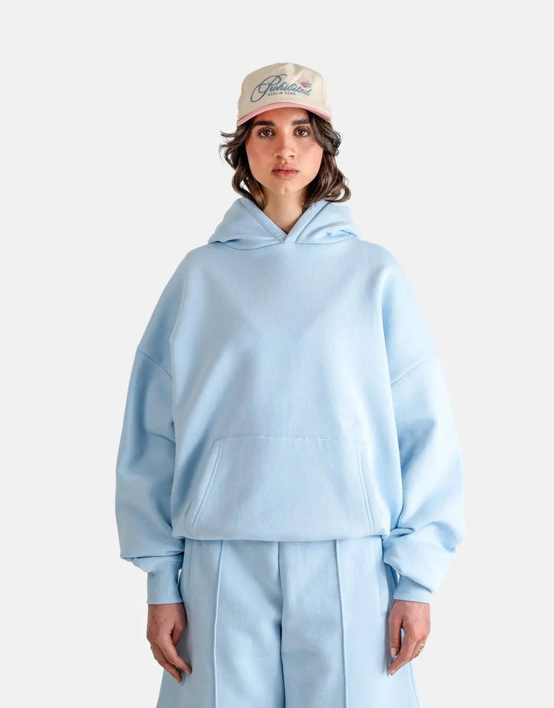 Prohibited Hometown Sky Blue Hoodie: Plush Comfort, Vibrant Azure, Durable Pullover Style