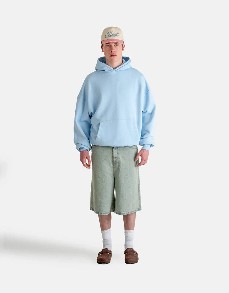 Prohibited Hometown Sky Blue Hoodie: Plush Comfort, Vibrant Azure, Durable Pullover Style