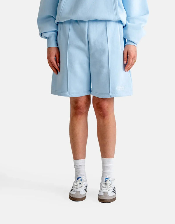 Prohibited Hometown Sky Blue Sweatshorts: Soft Breathable Cotton Blend, Relaxed Fit
