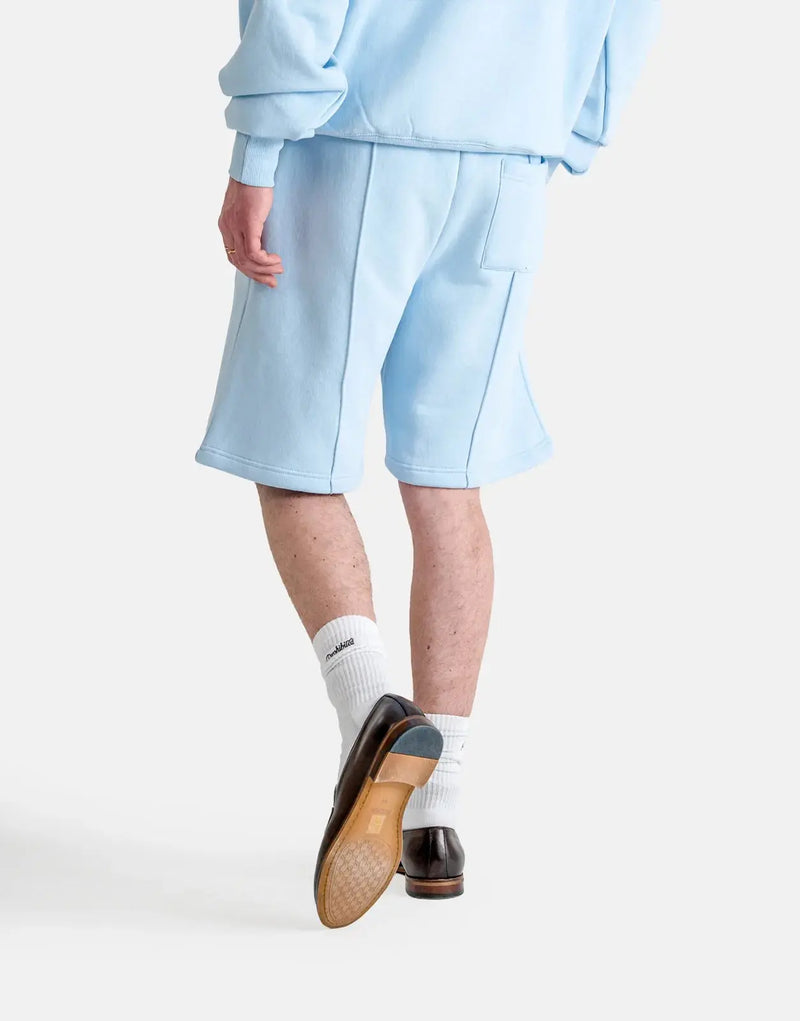 Prohibited Hometown Sky Blue Sweatshorts: Soft Breathable Cotton Blend, Relaxed Fit