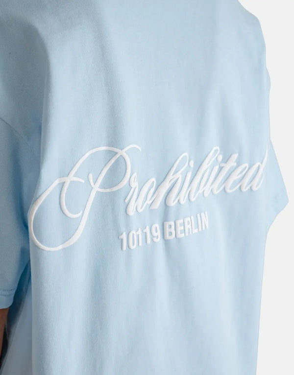 Prohibited Hometown Sky Blue Tee: Soft Cotton, Relaxed Fit, Ultimate Everyday Comfort