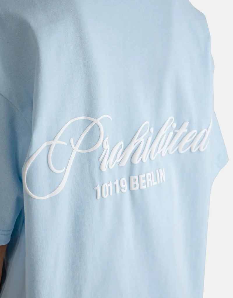 Prohibited Hometown Sky Blue Tee: Soft Cotton, Relaxed Fit, Ultimate Everyday Comfort