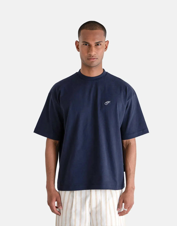 Premium Prohibited Yacht Navy T-Shirt: Soft Cotton, Classic Fit, Effortless Style