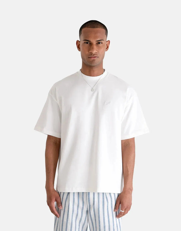 Prohibited Men's Yacht Off-White T-Shirt - Premium Cotton, Casual Style