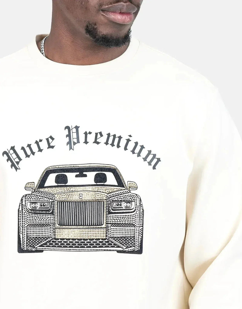 Pure Premium Rico Men's Soft Cotton Crewneck Sweatshirt for Everyday Style