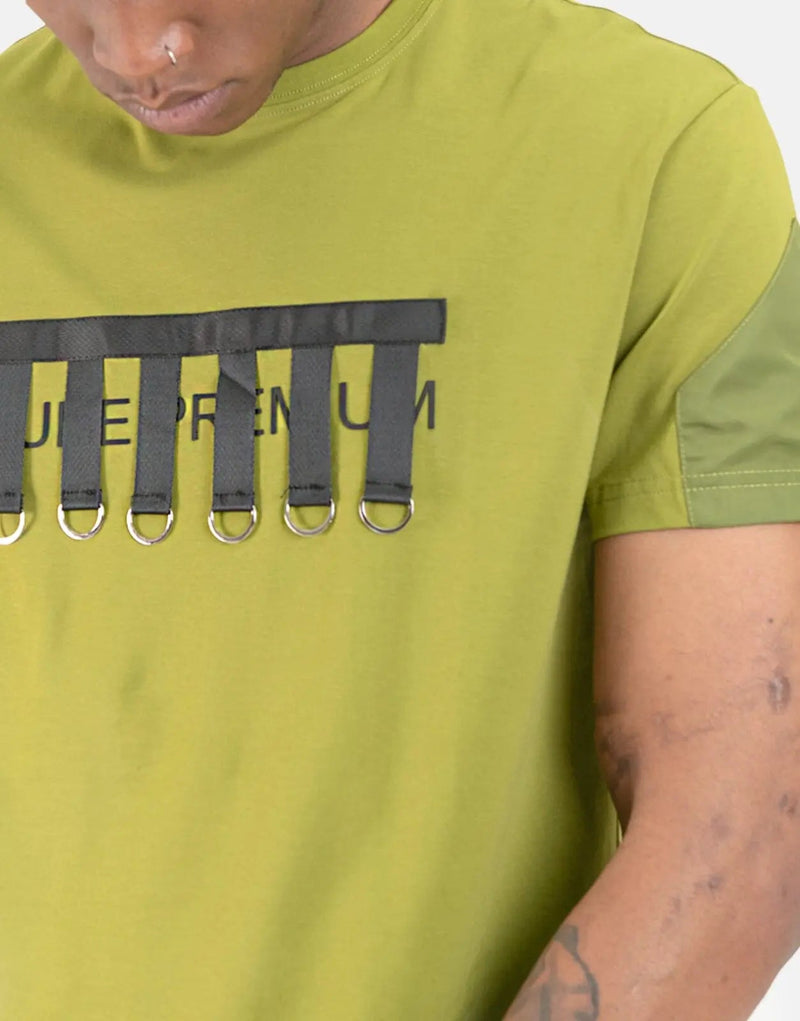 Pure Premium Men's Olive Strapin Tee: Soft, Durable, Stylish, Everyday Comfort