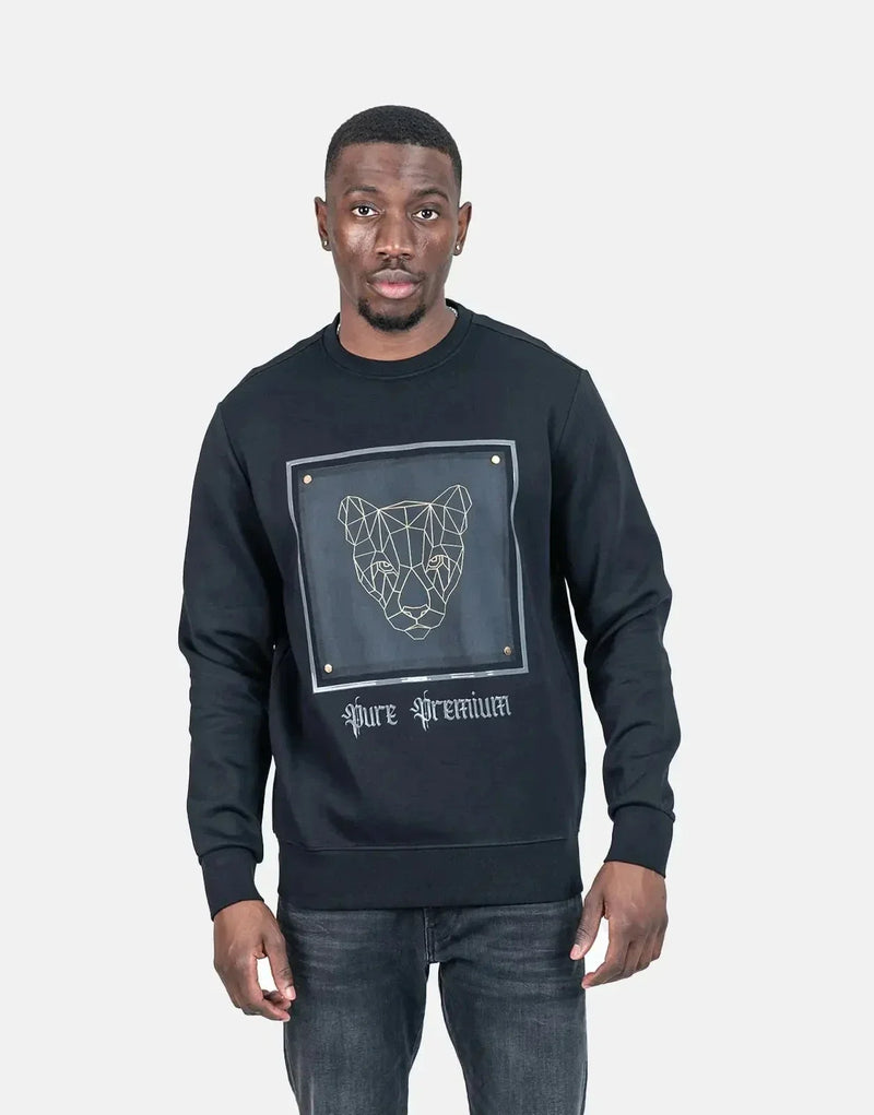 Pure Premium Tortano Soft-Touch Men's Sweatshirt: Plush Comfort, Durable Classic Crew Neck