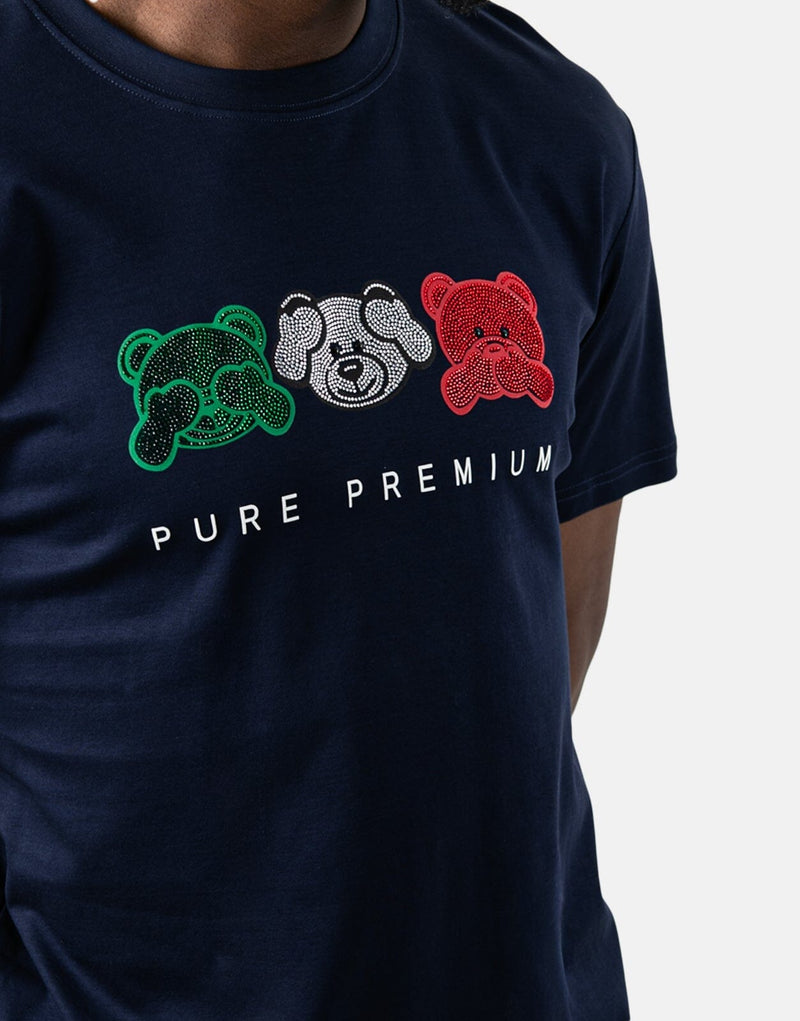 Pure Premium Zanetti Men's Black Ultimate Comfort Breathable Cotton T-Shirt