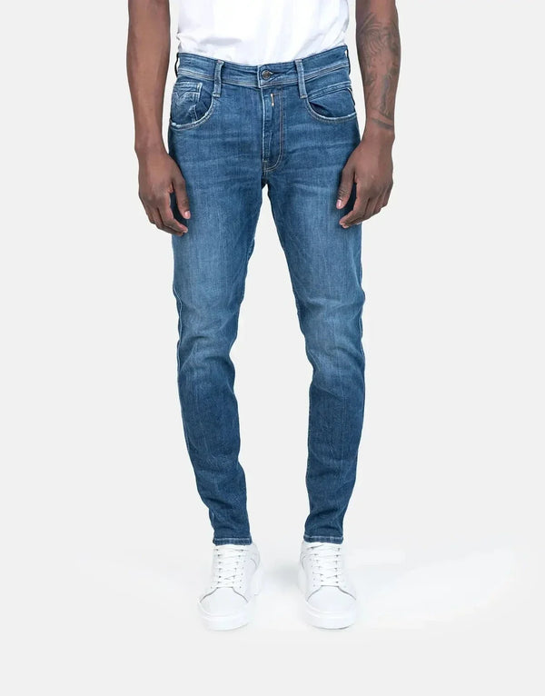 Replay 573 Eco Plus Men's Slim Mid Blue Sustainable Denim Jeans