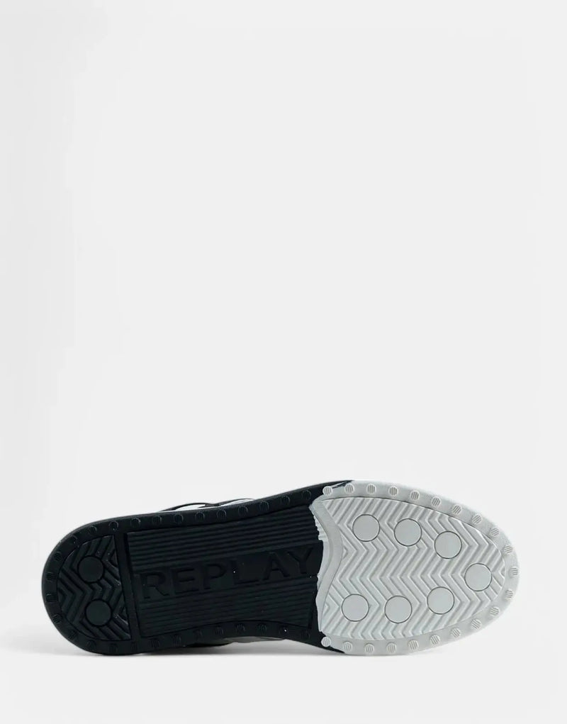 Replay Cross Type L White Black Men's Casual Lifestyle Sneakers