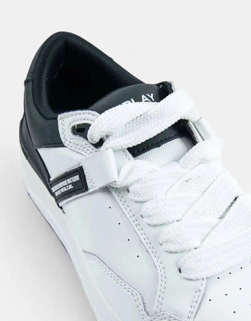 Replay Cross Type L White Black Men's Casual Lifestyle Sneakers