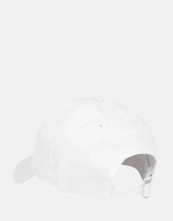 Replay Embroidered Large Logo Optical White Cap: Durable Cotton Twill, Adjustable Fit