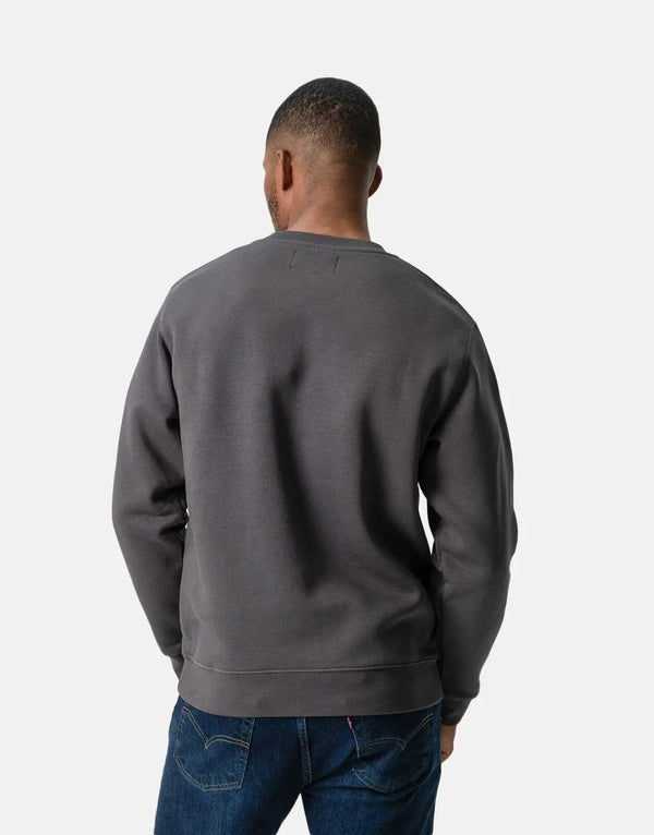 Replay Men's Endurance Run Sweatshirt: Premium Performance Titanium Black Pullover