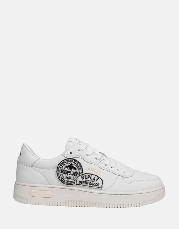 Stylish Replay Epic White Sneakers: Durable Comfort, Modern Design, Versatile Footwear