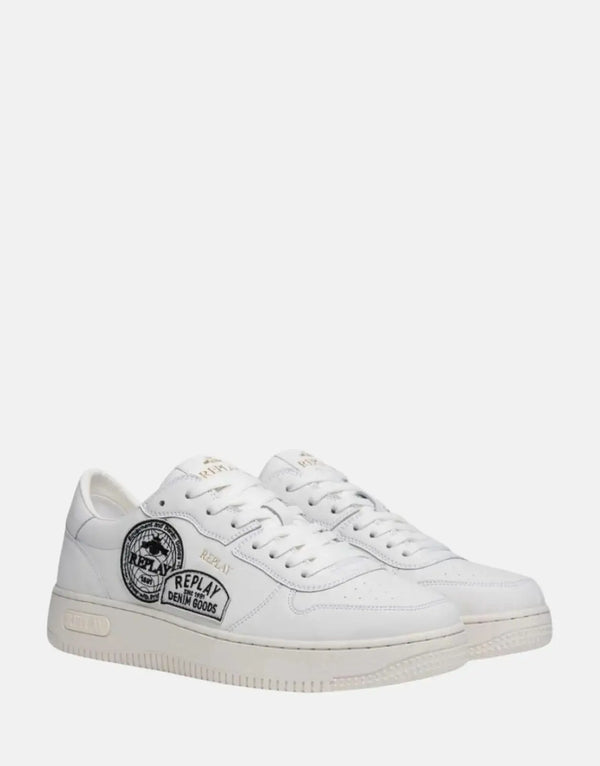 Stylish Replay Epic White Sneakers: Durable Comfort, Modern Design, Versatile Footwear