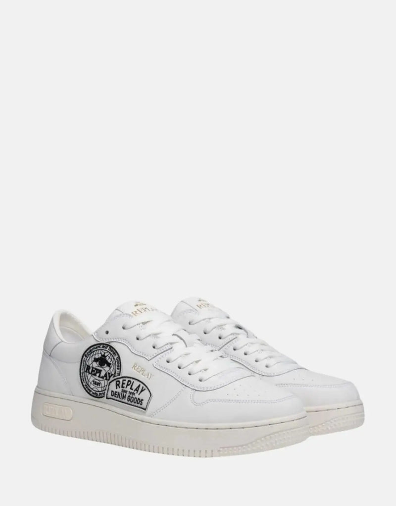 Stylish Replay Epic White Sneakers: Durable Comfort, Modern Design, Versatile Footwear