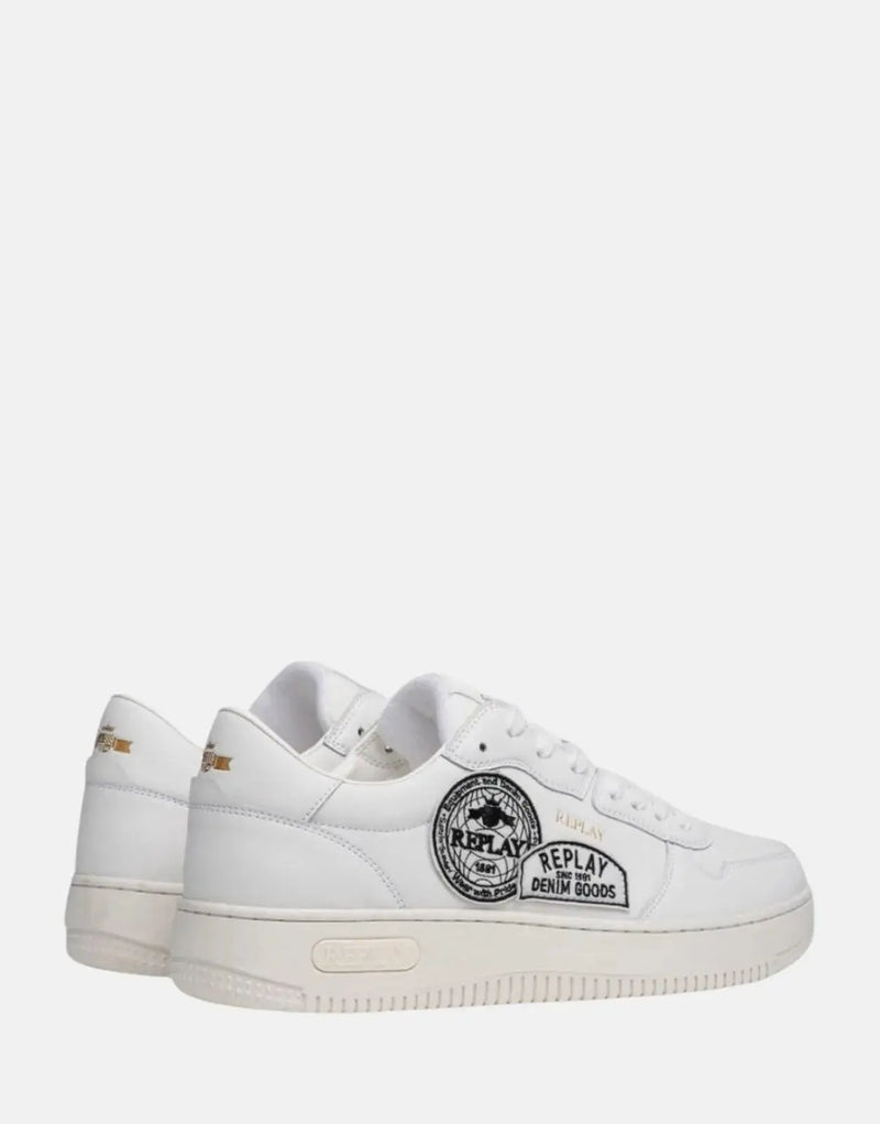 Stylish Replay Epic White Sneakers: Durable Comfort, Modern Design, Versatile Footwear
