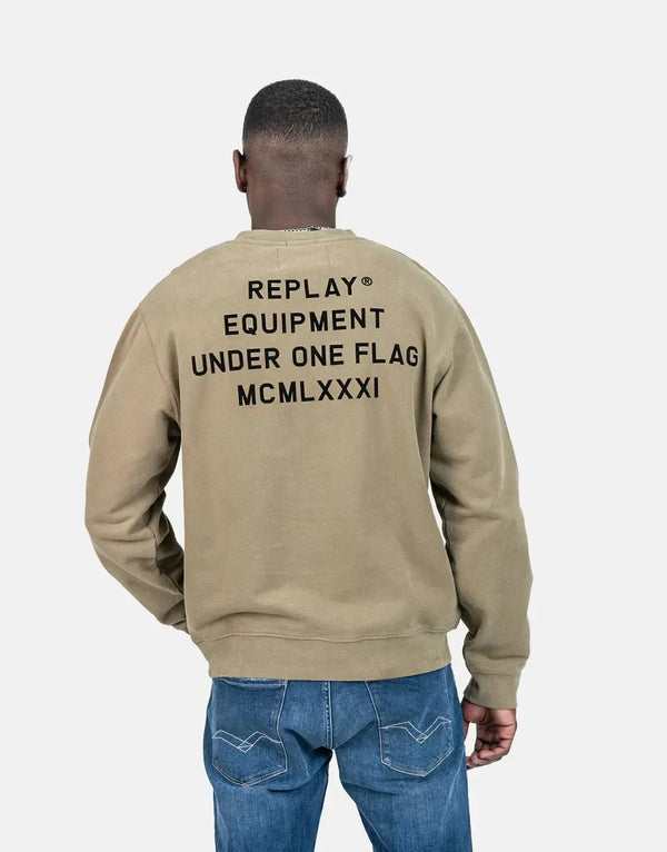Replay Equipment Men's Premium Green Crewneck Sweatshirt - Ultimate Comfort & Style
