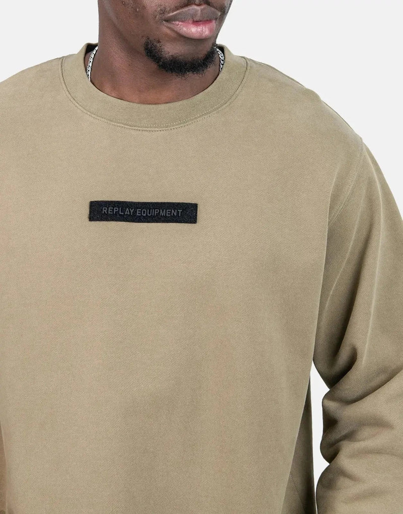 Replay Equipment Men's Premium Green Crewneck Sweatshirt - Ultimate Comfort & Style