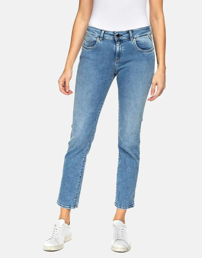 Replay Faaby Women's Slim Fit Dark Blue Power Stretch Denim Jeans