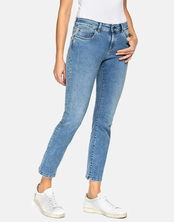 Replay Faaby Women's Slim Fit Dark Blue Power Stretch Denim Jeans