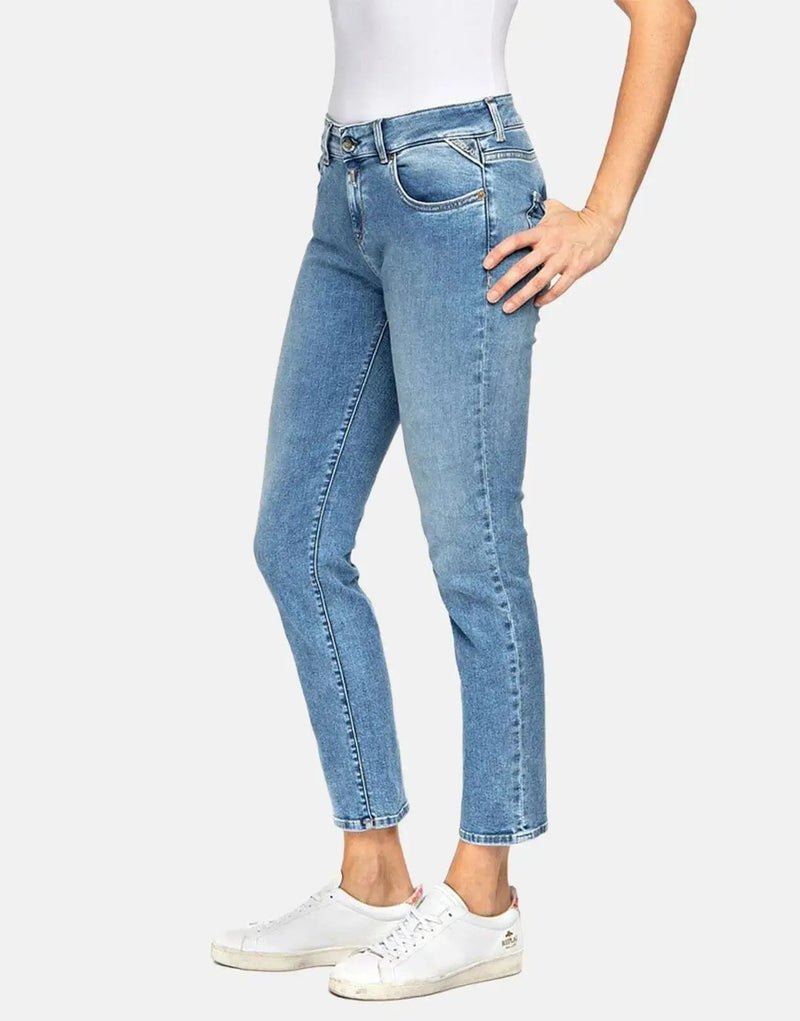 Replay Faaby Women's Slim Fit Dark Blue Power Stretch Denim Jeans