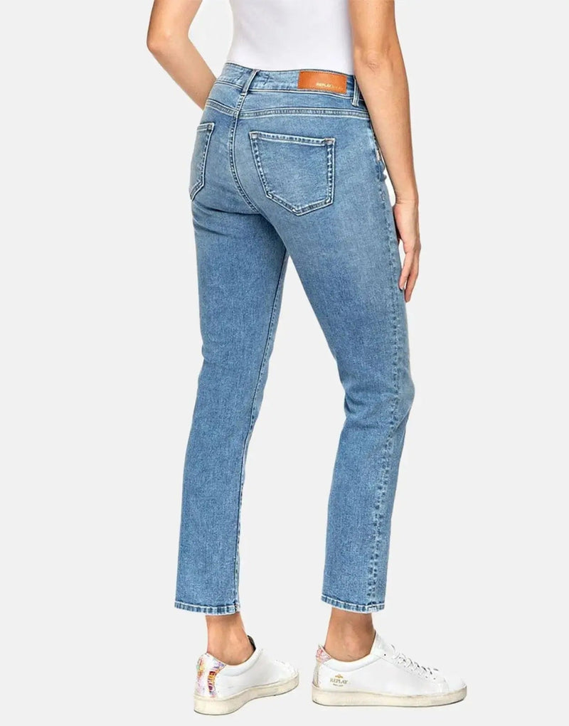 Replay Faaby Women's Slim Fit Dark Blue Power Stretch Denim Jeans