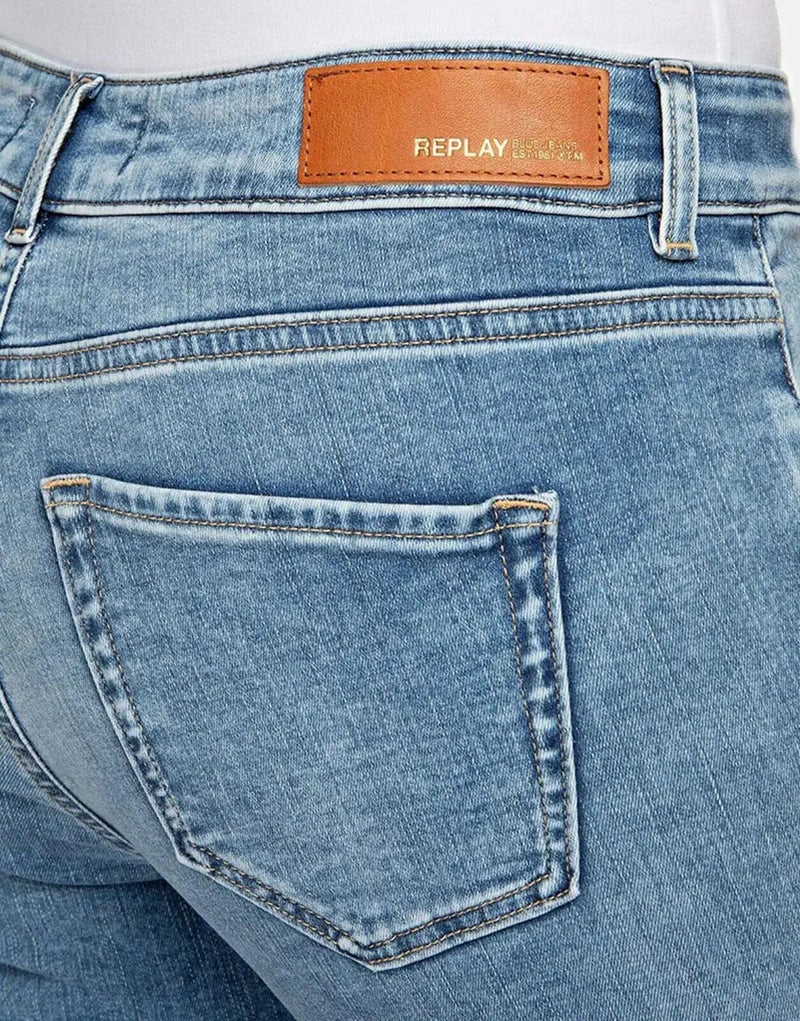 Replay Faaby Women's Slim Fit Dark Blue Power Stretch Denim Jeans