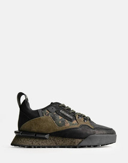 Replay Men's Field Speed Camouflage Sneakers: Black/Military Green, Durable, Stylish Comfort
