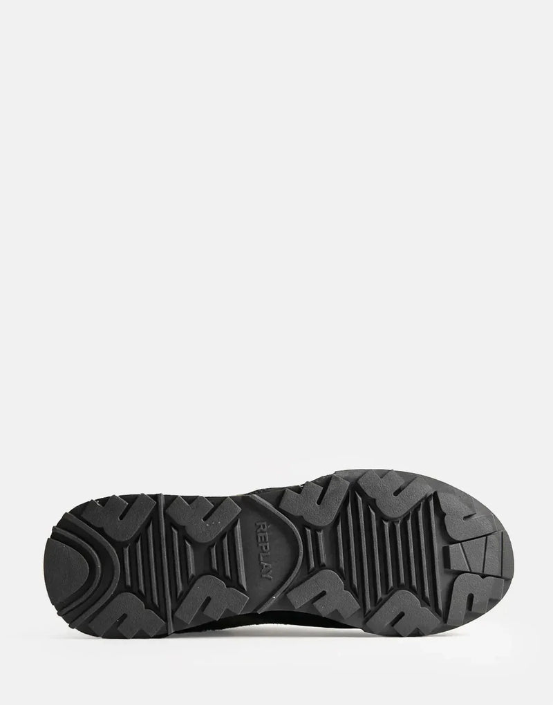 Replay Men's Field Speed Camouflage Sneakers: Black/Military Green, Durable, Stylish Comfort