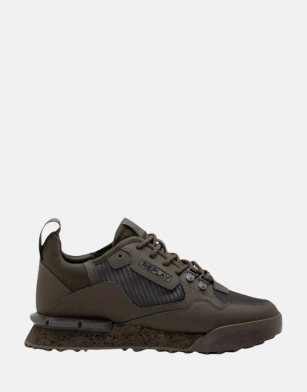 Replay Field Speed Carbon Mil Green Sneakers - Men's Lightweight Performance Footwear