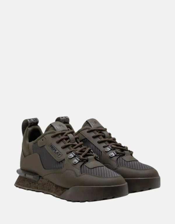 Replay Field Speed Carbon Mil Green Sneakers - Men's Lightweight Performance Footwear