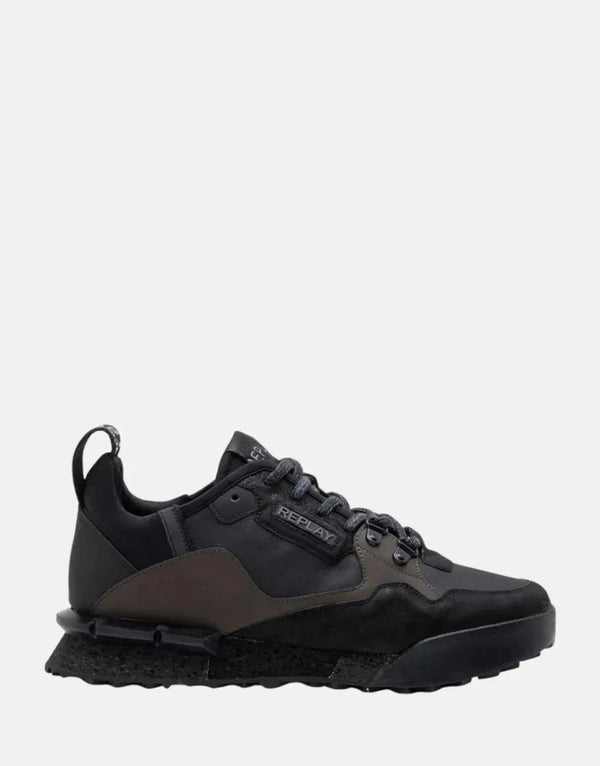 Replay Field Speed Raw Sneaker Black/Dark Grey Performance Athletic Shoe