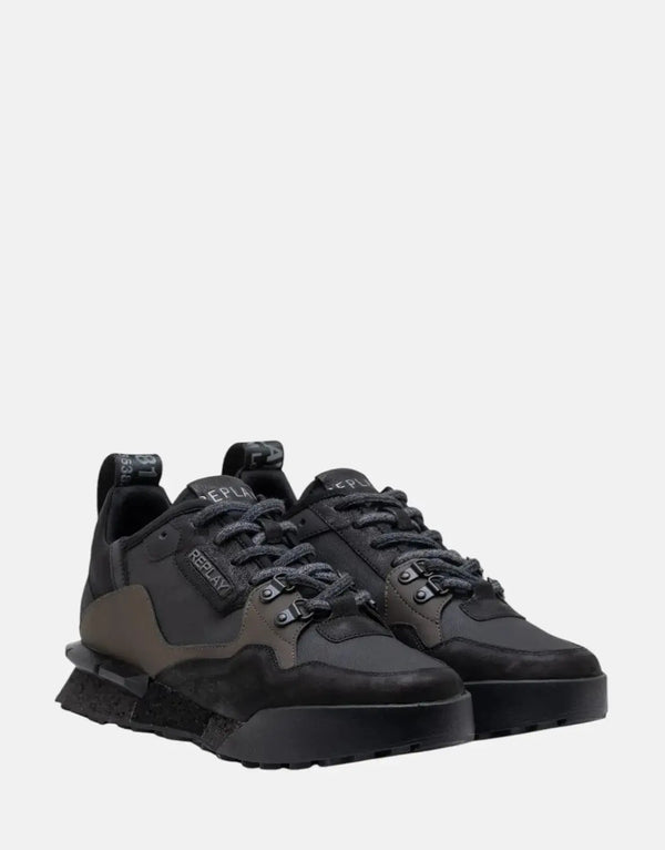 Replay Field Speed Raw Sneaker Black/Dark Grey Performance Athletic Shoe